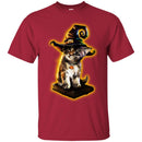 Cat T Shirt Cat Is Sitting On The Book Wearing Hat Halloween Gift For Cat Lovers Shirts CustomCat