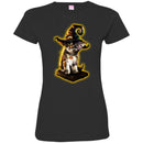 Cat T Shirt Cat Is Sitting On The Book Wearing Hat Halloween Gift For Cat Lovers Shirts CustomCat