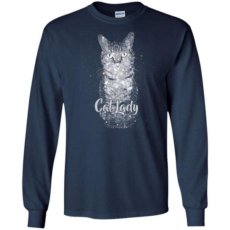 Cat T-Shirt Crazy Cat Funny Slogan Lady Shirts CustomCat