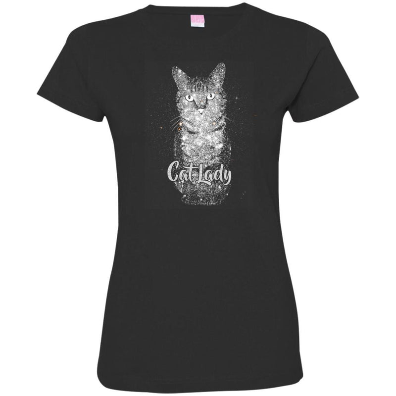 Cat T-Shirt Crazy Cat Funny Slogan Lady Shirts CustomCat