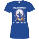 Cat T Shirt Hello Darkness My Old Friend Kitten Wearing Hat Halloween For Cat Lovers Shirts CustomCat