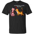 Cat T Shirt I'd Spend All 9 Lives With You Heart Cat Love Cute Kitty Lovers Shirt CustomCat