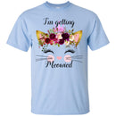 Cat T-Shirt I'm Getting Meowied Flowers On Head Bride Cat Lover Funny Happy Marriage Gifts Tee Shirt CustomCat
