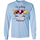 Cat T-Shirt I'm Getting Meowied Flowers On Head Bride Cat Lover Funny Happy Marriage Gifts Tee Shirt CustomCat