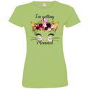 Cat T-Shirt I'm Getting Meowied Flowers On Head Bride Cat Lover Funny Happy Marriage Gifts Tee Shirt CustomCat