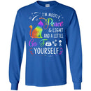Cat T Shirt I'm Mostly Peace And Light And A Little Go Yourself For Kitten Lovers Shirts CustomCat