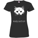 Cat T Shirt Kitten Face Hail Satan For Cat Lovers Shirts CustomCat