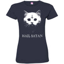 Cat T Shirt Kitten Face Hail Satan For Cat Lovers Shirts CustomCat