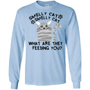 Cat T Shirt Smelly Cat What Are They Feeding You For Cat Lovers Shirts CustomCat