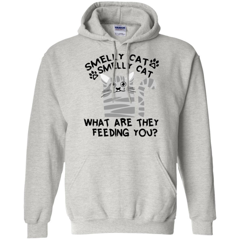Cat T Shirt Smelly Cat What Are They Feeding You For Cat Lovers Shirts CustomCat