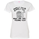 Cat T Shirt Smelly Cat What Are They Feeding You For Cat Lovers Shirts CustomCat