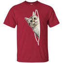 Cat T Shirt Sneaky Cat Cute Animal Kitty For Kitty Lovers Shirts CustomCat