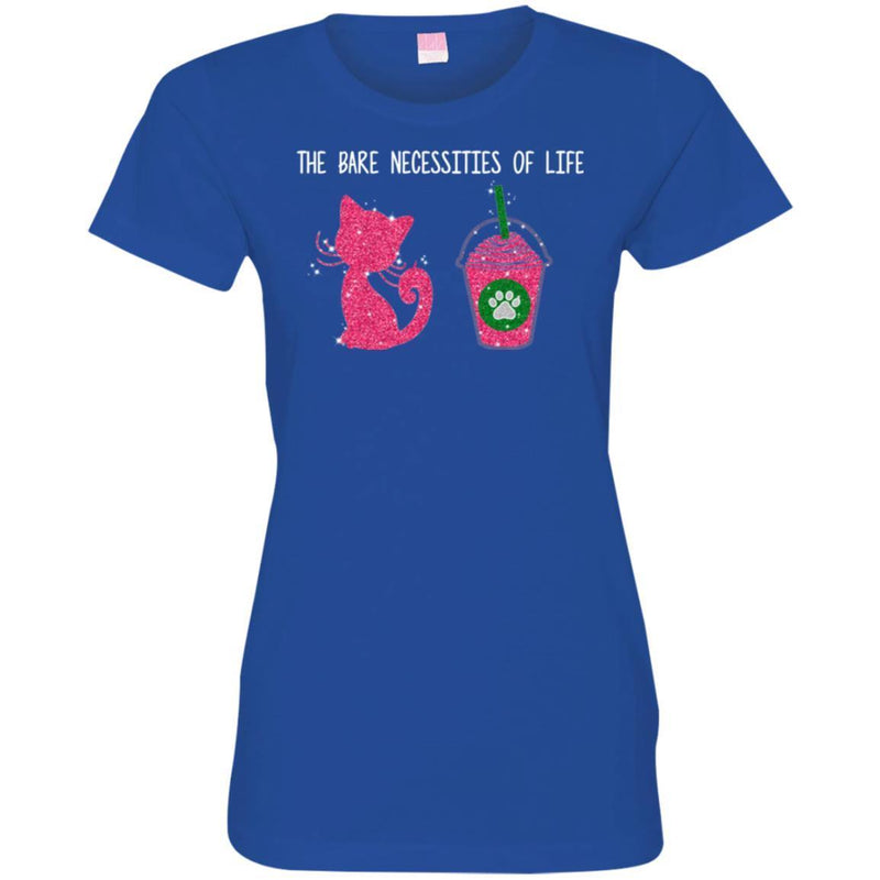 Cat T Shirt The Bare Necessities Of Life Bright Kitten Drink For Cat Lovers Shirts CustomCat
