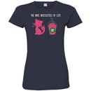 Cat T Shirt The Bare Necessities Of Life Bright Kitten Drink For Cat Lovers Shirts CustomCat