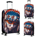 Charming Native American Girl Printed On Luggage Cover interestprint
