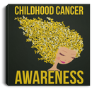 Childhood Cancer Awareness Canvas Wall Art Decor