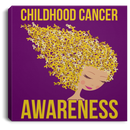Childhood Cancer Awareness Canvas Wall Art Decor