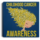 Childhood Cancer Awareness Canvas Wall Art Decor