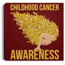 Childhood Cancer Awareness Canvas Wall Art Decor