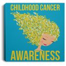Childhood Cancer Awareness Canvas Wall Art Decor
