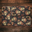 Classic Style Of Flower Skull iPhone Case