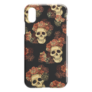 Classic Style Of Flower Skull iPhone Case