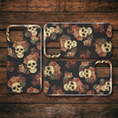 Classic Style Of Flower Skull iPhone Case