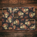Classic Style Of Flower Skull iPhone Case