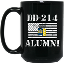 Coast Guard Coffee Mug DD 214 Alumni - Coast Guard Admiral 11oz - 15oz Black Mug CustomCat