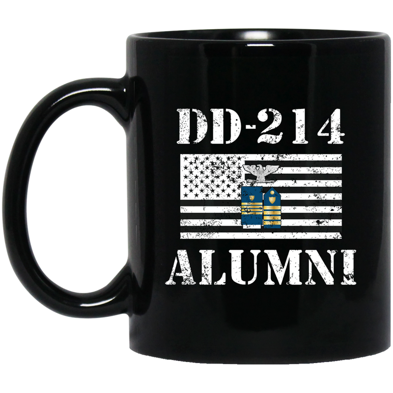 Coast Guard Coffee Mug DD 214 Alumni - Coast Guard Captain 11oz - 15oz Black Mug CustomCat