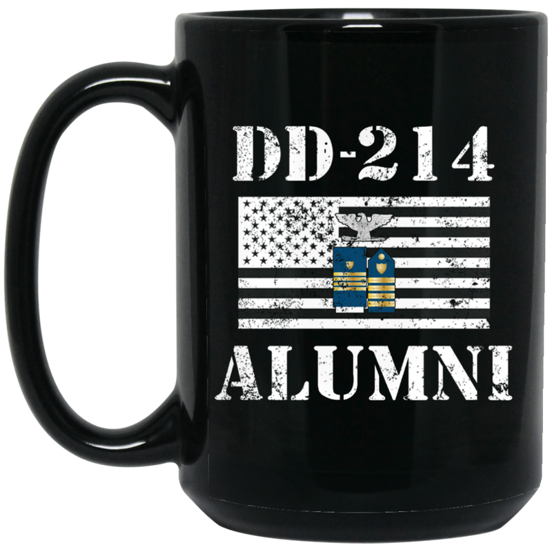 Coast Guard Coffee Mug DD 214 Alumni - Coast Guard Captain 11oz - 15oz Black Mug CustomCat