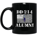 Coast Guard Coffee Mug DD 214 Alumni - Coast Guard Chief Warrant Officer 4 11oz - 15oz Black Mug CustomCat