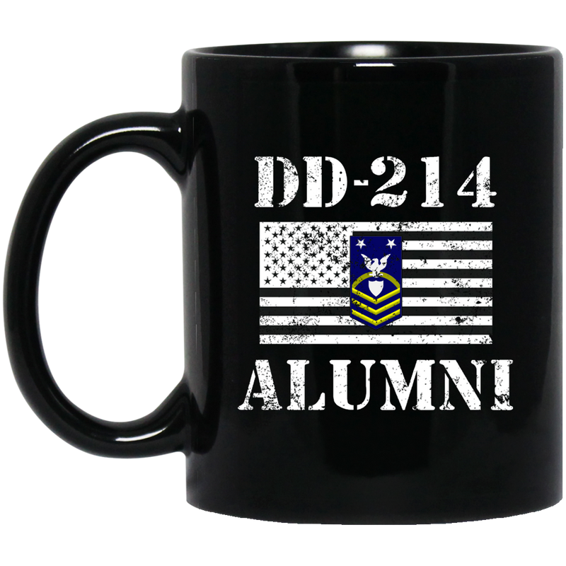 Coast Guard Coffee Mug DD 214 Alumni - Coast Guard Command Master Chief Petty Officer 11oz - 15oz Black Mug CustomCat