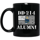 Coast Guard Coffee Mug DD 214 Alumni - Coast Guard Ensign 11oz - 15oz Black Mug CustomCat