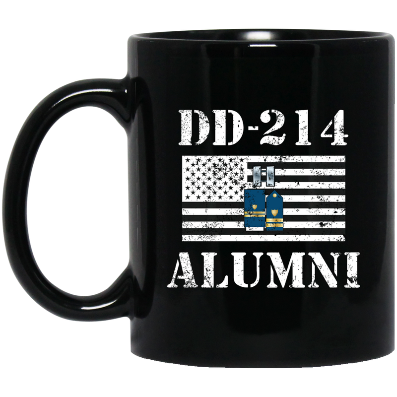 Coast Guard Coffee Mug DD 214 Alumni - Coast Guard Lieutenant 11oz - 15oz Black Mug CustomCat