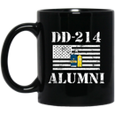 Coast Guard Coffee Mug DD 214 Alumni - Coast Guard Rear Admiral Lower Half 11oz - 15oz Black Mug CustomCat