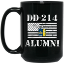 Coast Guard Coffee Mug DD 214 Alumni - Coast Guard Rear Admiral Lower Half 11oz - 15oz Black Mug CustomCat