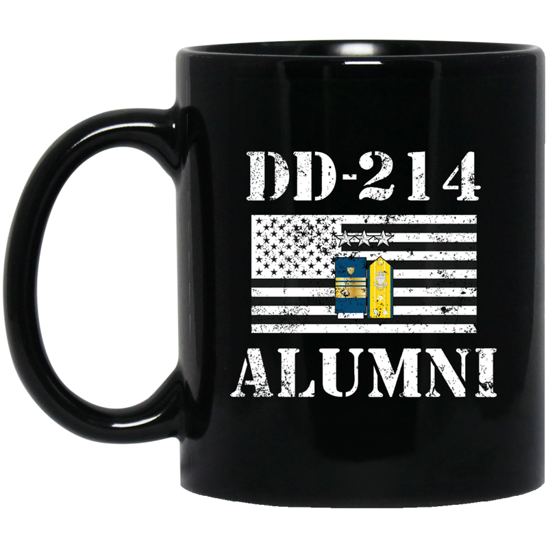 Coast Guard Coffee Mug DD 214 Alumni - Coast Guard Vice Admiral 11oz - 15oz Black Mug CustomCat