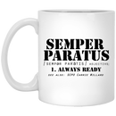 Coast Guard Coffee Mug Semper Paratus Alway Ready Scpo Carrie Willard 11oz - 15oz White Mug CustomCat