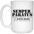 Coast Guard Coffee Mug Semper Paratus Alway Ready Scpo Carrie Willard 11oz - 15oz White Mug CustomCat