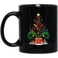 Coffee Lovers Mug Coffee Christmas Tree 11oz - 15oz Black Mug CustomCat