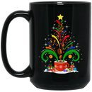 Coffee Lovers Mug Coffee Christmas Tree 11oz - 15oz Black Mug CustomCat