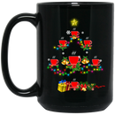 Coffee Lovers Mug Coffee Merry Christmas Tree 11oz - 15oz Black Mug CustomCat