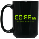 Coffee Lovers Mug Coffee O'Clock All Day A Week Funny 11oz - 15oz Black Mug CustomCat