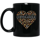 Coffee Lovers Mug I Am A Coffeeaholic Lover Beautiful 11oz - 15oz Black Mug CustomCat