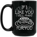 Coffee Lovers Mug I Drink Coffee So I Don't Punch People In The Throat Funny Coffee Lover 11oz - 15oz Black Mug CustomCat