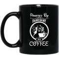 Coffee Lovers Mug Powered By Fairydust And Coffee Lover Beautiful 11oz - 15oz Black Mug CustomCat