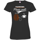 Coffee T-Shirt Charging Please Wait Brain Connect With A Cup Of Coffee Shirts CustomCat