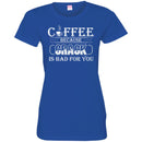 Coffee T-Shirt Coffee Because Crack Is Bad For You Funny Coffee Shirts CustomCat