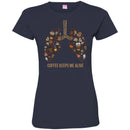 Coffee T-Shirt Coffee Keeps Me Alive Lung Funny Shirts CustomCat